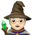 Mage: Light Skin Tone Emoji Copy Paste ― 🧙🏻 - apple