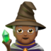 Mage: Medium-dark Skin Tone Emoji Copy Paste ― 🧙🏾 - apple