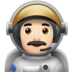 Man Astronaut: Light Skin Tone Emoji Copy Paste ― 👨🏻‍🚀 - apple