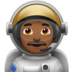 Man Astronaut: Medium-dark Skin Tone Emoji Copy Paste ― 👨🏾‍🚀 - apple