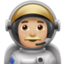 Man Astronaut: Medium-light Skin Tone Emoji Copy Paste ― 👨🏼‍🚀 - apple