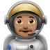 Man Astronaut: Medium Skin Tone Emoji Copy Paste ― 👨🏽‍🚀 - apple