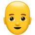 Man: Bald Emoji Copy Paste ― 👨‍🦲 - apple