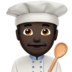 Man Cook: Dark Skin Tone Emoji Copy Paste ― 👨🏿‍🍳 - apple