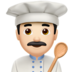 Man Cook: Light Skin Tone Emoji Copy Paste ― 👨🏻‍🍳 - apple