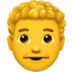 Man: Curly Hair Emoji Copy Paste ― 👨‍🦱 - apple