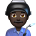 Man Factory Worker: Dark Skin Tone Emoji Copy Paste ― 👨🏿‍🏭 - apple