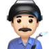 Man Factory Worker: Light Skin Tone Emoji Copy Paste ― 👨🏻‍🏭 - apple