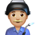 Man Factory Worker: Medium-light Skin Tone Emoji Copy Paste ― 👨🏼‍🏭 - apple