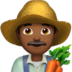 Man Farmer: Medium-dark Skin Tone Emoji Copy Paste ― 👨🏾‍🌾 - apple