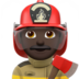 Man Firefighter: Dark Skin Tone Emoji Copy Paste ― 👨🏿‍🚒 - apple