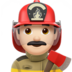 Man Firefighter: Light Skin Tone Emoji Copy Paste ― 👨🏻‍🚒 - apple