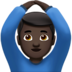 Man Gesturing OK: Dark Skin Tone Emoji Copy Paste ― 🙆🏿‍♂ - apple