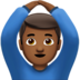 Man Gesturing OK: Medium-dark Skin Tone Emoji Copy Paste ― 🙆🏾‍♂ - apple
