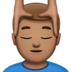 Man Getting Massage: Medium Skin Tone Emoji Copy Paste ― 💆🏽‍♂ - apple
