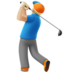 Man Golfing: Medium-light Skin Tone Emoji Copy Paste ― 🏌🏼‍♂ - apple