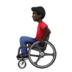 Man In Manual Wheelchair: Dark Skin Tone Emoji Copy Paste ― 👨🏿‍🦽 - apple