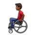 Man In Manual Wheelchair: Medium-dark Skin Tone Emoji Copy Paste ― 👨🏾‍🦽 - apple