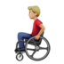 Man In Manual Wheelchair: Medium-light Skin Tone Emoji Copy Paste ― 👨🏼‍🦽 - apple