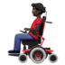Man In Motorized Wheelchair: Dark Skin Tone Emoji Copy Paste ― 👨🏿‍🦼 - apple