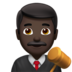 Man Judge: Dark Skin Tone Emoji Copy Paste ― 👨🏿‍⚖ - apple