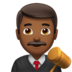 Man Judge: Medium-dark Skin Tone Emoji Copy Paste ― 👨🏾‍⚖ - apple