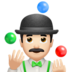 Man Juggling: Light Skin Tone Emoji Copy Paste ― 🤹🏻‍♂ - apple