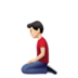 Man Kneeling: Light Skin Tone Emoji Copy Paste ― 🧎🏻‍♂ - apple