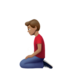 Man Kneeling: Medium Skin Tone Emoji Copy Paste ― 🧎🏽‍♂ - apple