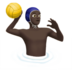 Man Playing Water Polo: Dark Skin Tone Emoji Copy Paste ― 🤽🏿‍♂ - apple