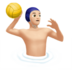 Man Playing Water Polo: Light Skin Tone Emoji Copy Paste ― 🤽🏻‍♂ - apple