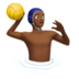 Man Playing Water Polo: Medium-dark Skin Tone Emoji Copy Paste ― 🤽🏾‍♂ - apple