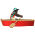 Man Rowing Boat: Dark Skin Tone Emoji Copy Paste ― 🚣🏿‍♂ - apple