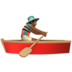 Man Rowing Boat: Medium-dark Skin Tone Emoji Copy Paste ― 🚣🏾‍♂ - apple