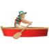 Man Rowing Boat: Medium-light Skin Tone Emoji Copy Paste ― 🚣🏼‍♂ - apple