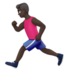 Man Running: Dark Skin Tone Emoji Copy Paste ― 🏃🏿‍♂ - apple