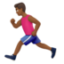 Man Running: Medium-dark Skin Tone Emoji Copy Paste ― 🏃🏾‍♂ - apple