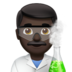 Man Scientist: Dark Skin Tone Emoji Copy Paste ― 👨🏿‍🔬 - apple