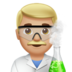 Man Scientist: Medium-light Skin Tone Emoji Copy Paste ― 👨🏼‍🔬 - apple