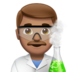 Man Scientist: Medium Skin Tone Emoji Copy Paste ― 👨🏽‍🔬 - apple