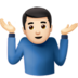 Man Shrugging: Light Skin Tone Emoji Copy Paste ― 🤷🏻‍♂ - apple