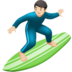 Man Surfing: Light Skin Tone Emoji Copy Paste ― 🏄🏻‍♂ - apple