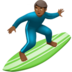 Man Surfing: Medium-dark Skin Tone Emoji Copy Paste ― 🏄🏾‍♂ - apple