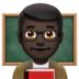 Man Teacher: Dark Skin Tone Emoji Copy Paste ― 👨🏿‍🏫 - apple