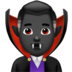 Man Vampire: Dark Skin Tone Emoji Copy Paste ― 🧛🏿‍♂ - apple