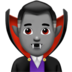 Man Vampire: Medium Skin Tone Emoji Copy Paste ― 🧛🏽‍♂ - apple