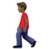 Man Walking: Medium-dark Skin Tone Emoji Copy Paste ― 🚶🏾‍♂ - apple
