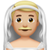 Man With Veil: Medium-light Skin Tone Emoji Copy Paste ― 👰🏼‍♂ - apple