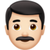 Man: Light Skin Tone Emoji Copy Paste ― 👨🏻 - apple