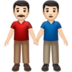 Men Holding Hands: Light Skin Tone Emoji Copy Paste ― 👬🏻 - apple